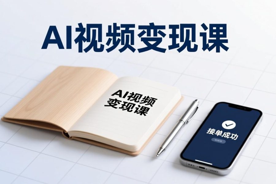 AI视频变现课，学完即可创作短片、接商单，实现副业增收，单项目报价可达千元