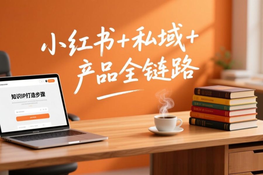 个人IP系统变现课2026，小红书+私域+产品全链路，手把手教你打造年入百万的知识IP
