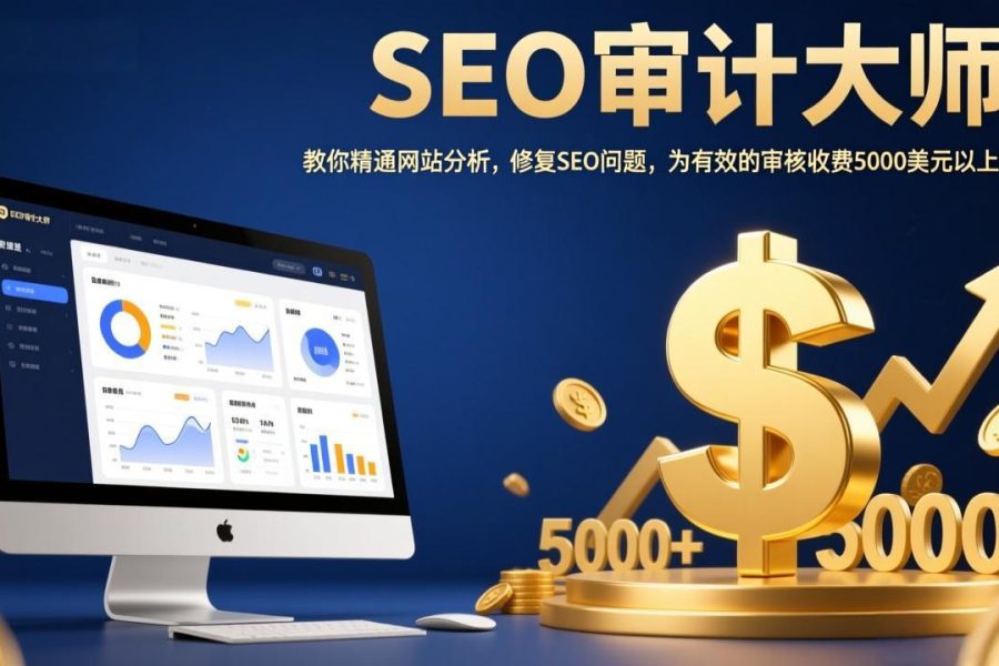 SEO审计大师：教你精通网站分析，修复SEO问题，为有效的审核收费5000美元以上！