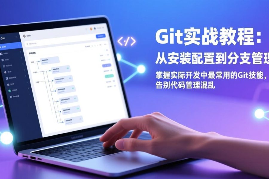 Git实战教程：从安装配置到分支管理，掌握实际开发中最常用的Git技能，告别代码管理混乱