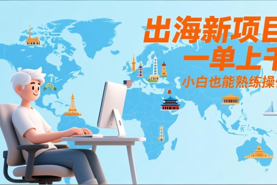 出海新项目，一单上千，小白也能熟练操作